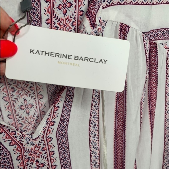 NWT Katherine Barclay Long Sleeve Boho Flowy Top Size Small - Picture 7 of 11